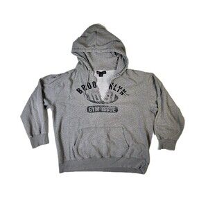 Brooklyn Sweatshirt Pullover Gray Women's Gym Issue Industrial Exchange New York